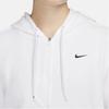 Nike Dri-FIT One Solid Logo Hoodie Women Sweatshirt White FB5198-100