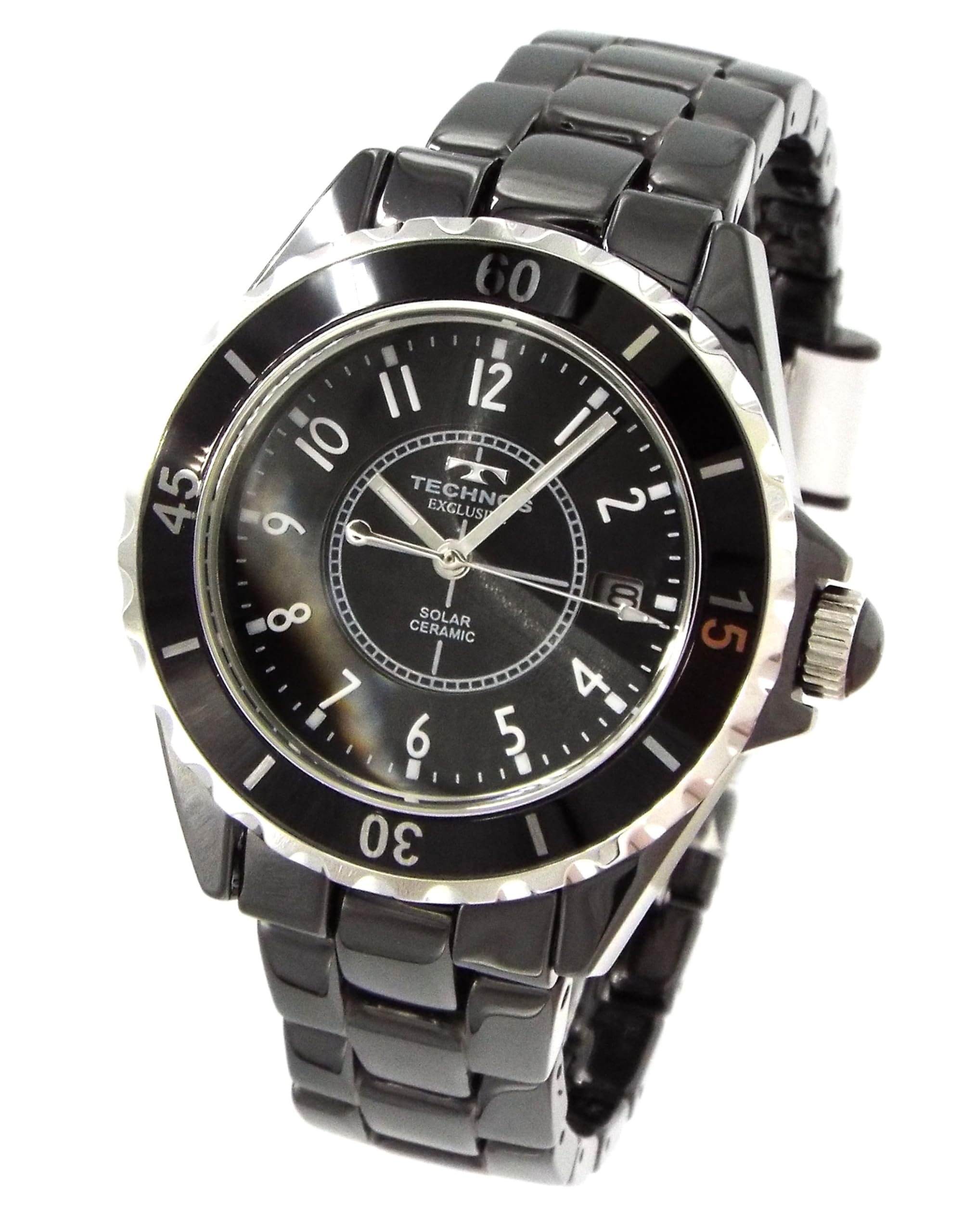 

TECHNOS SOLAR WATCH Часы Technos Solar Ceramic Черные TAE9002ATB Мужские с питанием от света [Б/У] чёрный