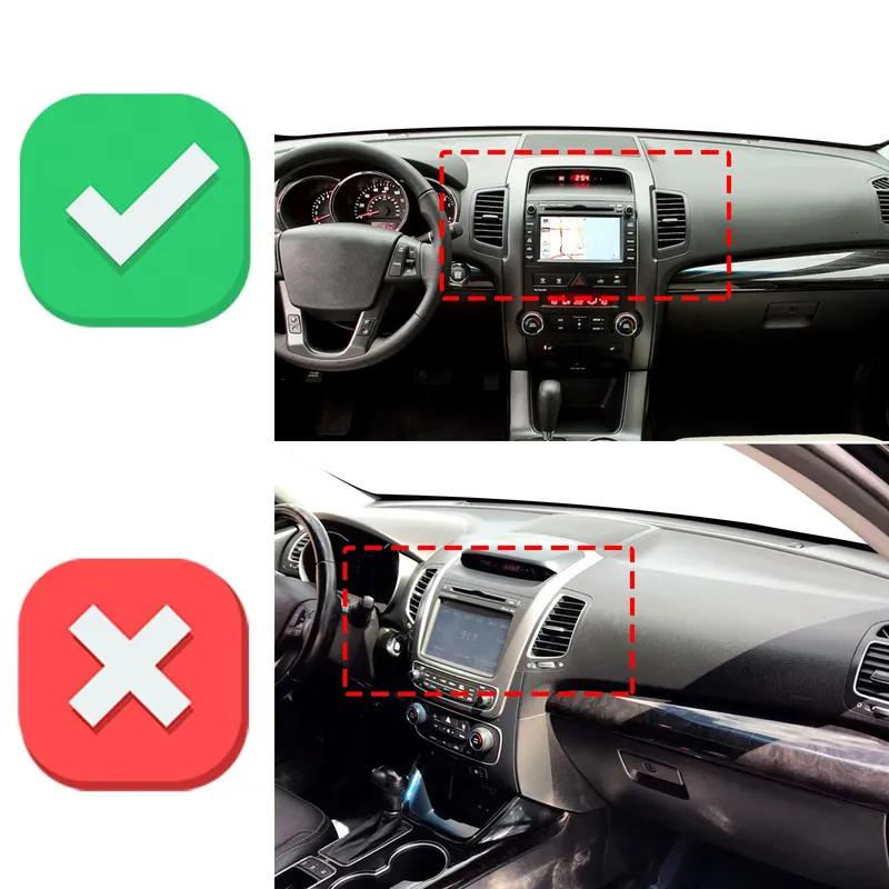 For KIA Sorento 2010 2011 2012 High Quality Dashboard Cover Dashmat Sunshade Anti‑UV Protector Dash Mat Pad Accessories