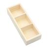 3 Grids Wooden Tea Box Coffee Holder Countertop Organizer Cabinets