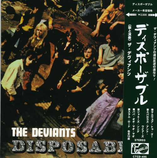 CD DEVIANTS - Disposable (Mini Lp Sleeve) CTCD495 Captain Trip Re 2004 Japan ObiRock Used