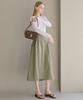LUSIDA Rustling Pocket A-Line Skirt_2 Colors