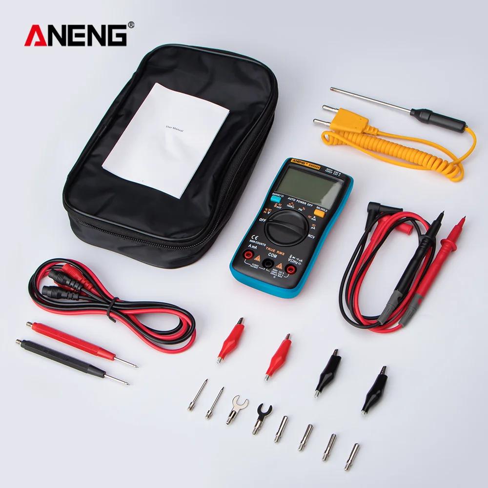 ANENG AN8008/AN8009 Mini Digital Multimeter Rm 409b Double Fuse Auto-range Medidor EléctricoTrue-RMS Transistor Capacitor Teste