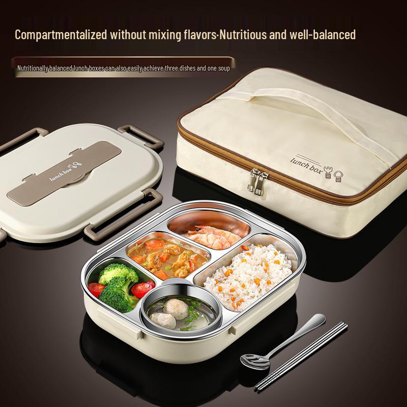 Bento Lunch Box Termica in Acciaio Inossidabile 304 - Ideale per Studenti e Lavoratori, Sigillata per la Freschezza, Regalo Perfetto o Uso Quotidiano