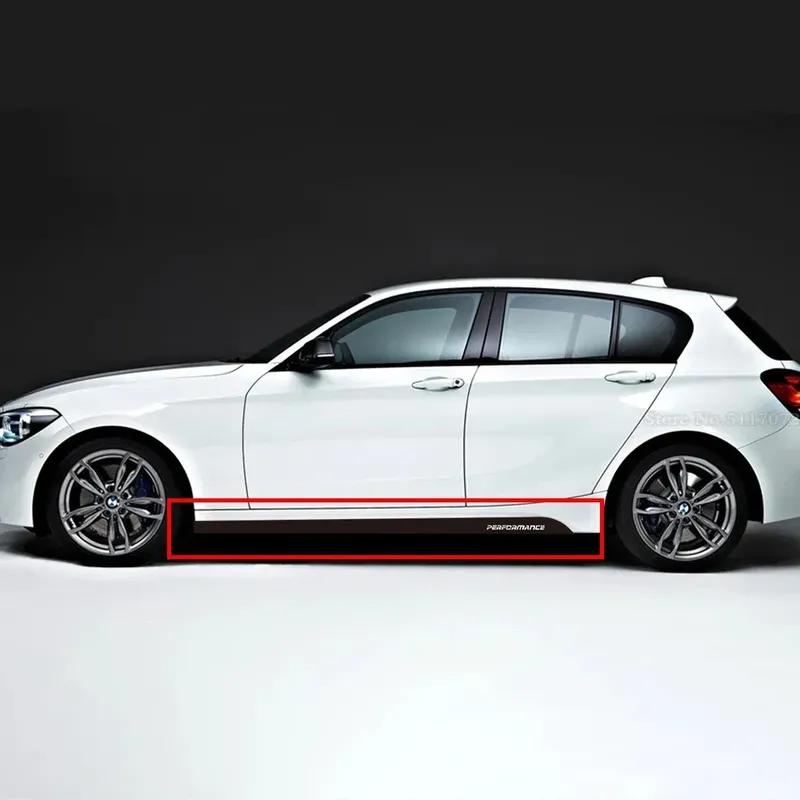 Für BMW E90 E92 E93 F20 F21 F30 F31 F32 F33 F34 F15 F10 F01 F11 F02 G30 M Performance Seitenschweller Schweller Streifen Karosserie Aufkleber Sticker