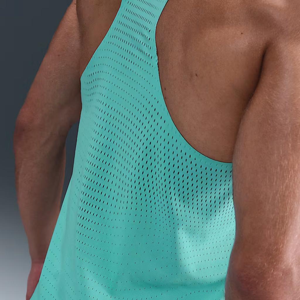Nike Aeroswift Dri-Fit Adv Solid Color Sleeveless Logo Tank Top Men Tops FN4231-354