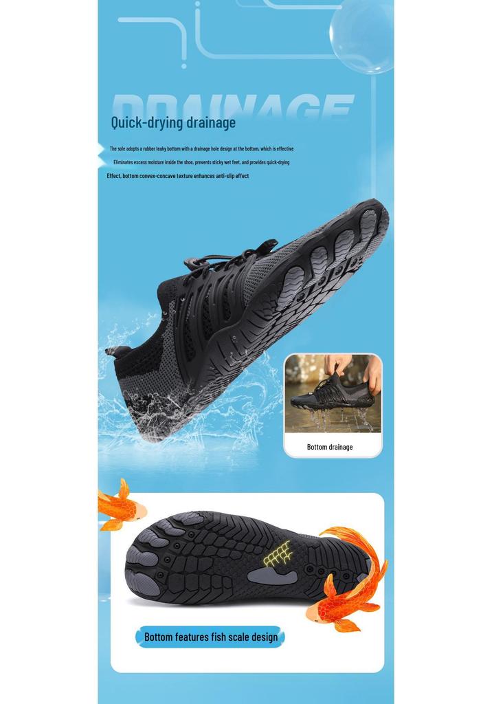 Unisex Quick-Dry Water-Repellent Hiking Shoes – Lightweight, Breathable, Non-Slip Beach & Swimming Footwear