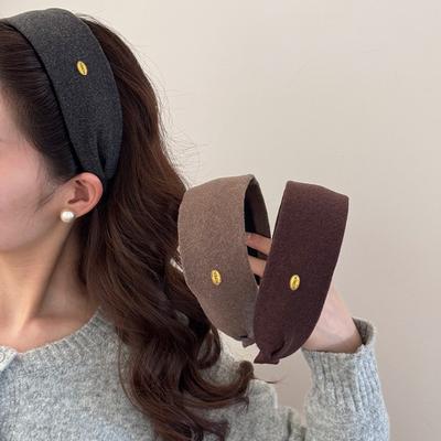 Style Wide-edge Hairband, Sponge High-crown Headband, Hair Reduction Hairstyle Accessory