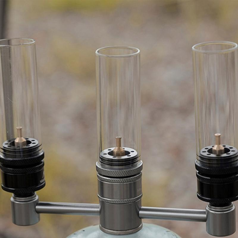 Aluminum Alloy Gas Tanks Stove Lamp Adapter One to Three Joint Light Weight Gas Tanks Connector Easy to Installation
