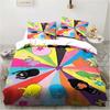 3D Cartoon Bedding Set B-Barbapapa Duvet Cover Set With Pillowcases Soft Skin-Friendly Single King Size For Kids Birthday Gift