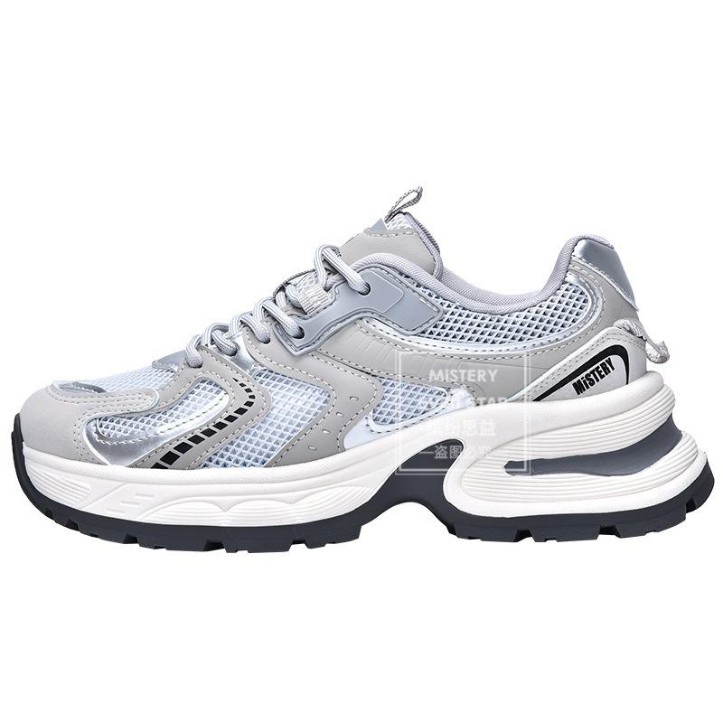 Spring new thick-soled mesh dad shoes breathable sneakers 1555