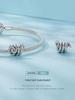S925 Sterling Silver Coiled Snake Beads: Retro Dark Style DIY European & American Scattered Beads