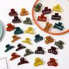29 Styles Jelly Color Geometric Hair Claws Crab Hair Clips Women Small Mini Bangs Clip Ponytail Clip Catch Clip Hair Accessories