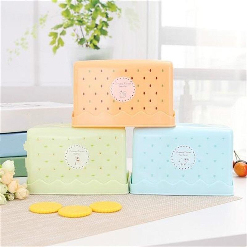 1 Pcs Candy Color Plastic Tissue Box Toilet Type Paper Canister Living Room Napkin Holder for Home Decorations