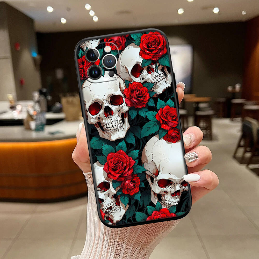 Skeleton Skull New Phone Case for iPhone 6 6s 7 8 11 12 13 14 15 16 17 16E XS Pro Max XR X SE Air