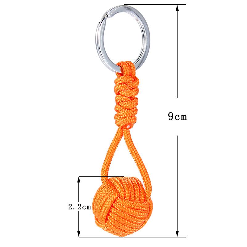 Nowa tkana smycz Paracord brelok Survival taktyczna wojskowa lina spadochronowa sznur piłka wisiorek brelok breloczek