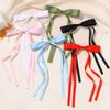 1PCS Candy Ribbon Tassel Bowknot Hair Clips Sweet Women Streamer Hairpin for Women Girls Long Bows Barrettes Accessories