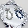 Fashion Pearls Hoop Heart Pendant Phone Case Straps Lanyard Pocket Keychain Strap Backpack Charm Car Key Decoration Chain