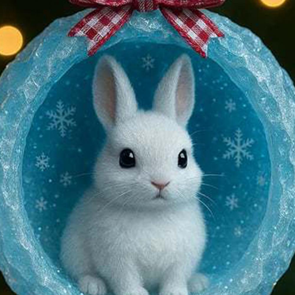 Arctic Animal Christmas Ornaments 2D Acrylic Frosted Cave Hanging Decor With Polar Bear Penguin Xmas Tree Pendant Decoration