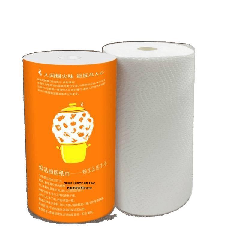 Thick Kitchen Paper Towels: Disposable, Food-Grade, Oil and Water-Absorbing for Household and Commercial Use.