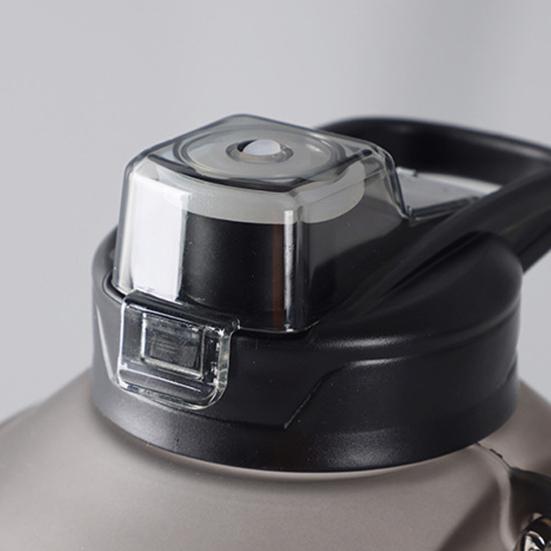 1500/2300/3780ml Large Capacity Ergonomic Handgrip Water Bottle Food Grade Leak-proof Lid Big Water