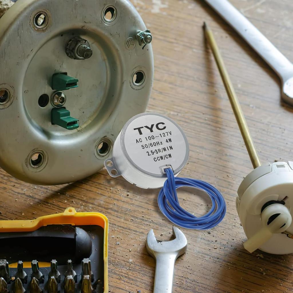 REYLNXR Synchro Motor Synchronous Motor AC 100-127V 4W 50/60HZ CCW/CW 2.5-3RPM Drive Motor Rated