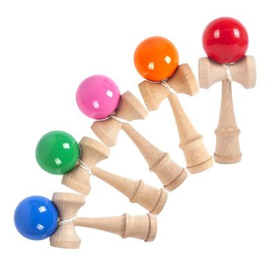 1PC Wooden Sword Ball Toy Splicing Skill Creative DIY Assembly Skill Ball For Yard Stadium Home Park Sword Ball Outdoor Toy Children Gift Present