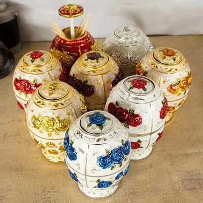 Nordic Automatic Push-type Toothpick Box Household Creative Toothpick Holder Hotel Restaurant Fashion High-end Toothpick Holder