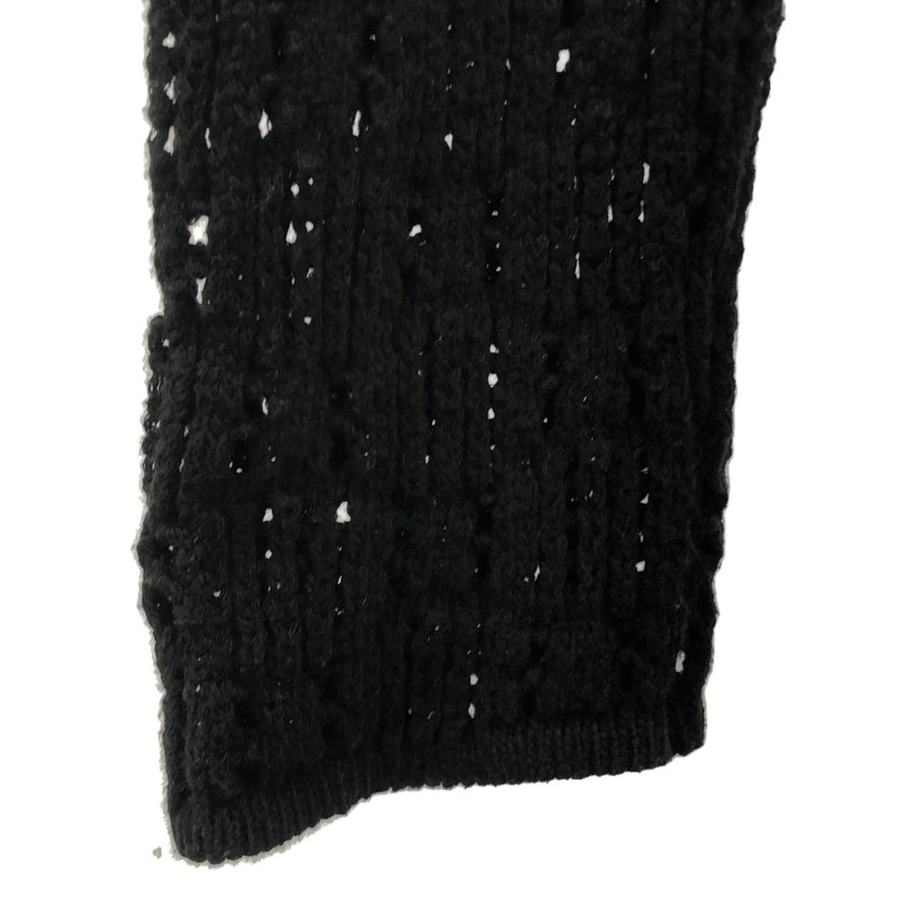 AMERI UNDRESSED Long Sleeve Cotton Knit Long Dress M Black Race Women Used