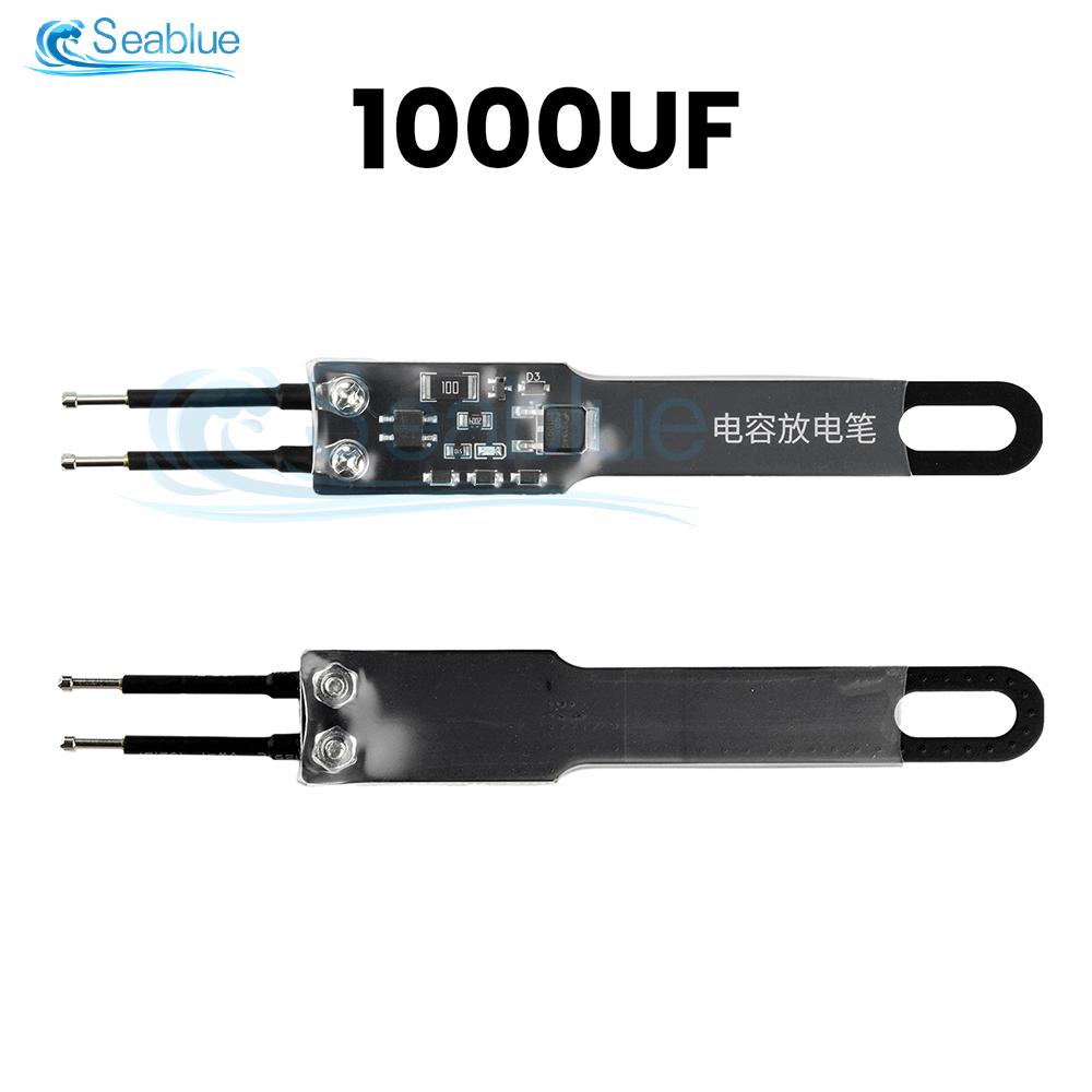 1000UF/5000UF Non-Polar Capacitor Discharge Pen With Adjustable Probe Spacing 1000V AC/DC Rating and LED Status Indicator