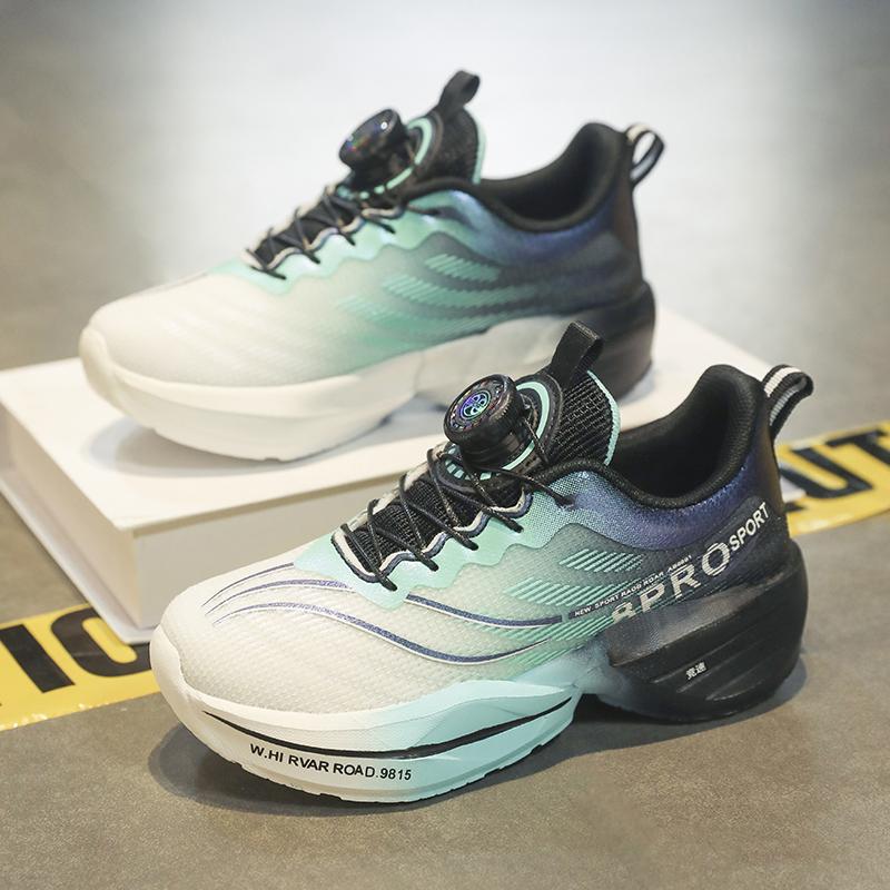 Four Season Kids Sneakers High-quality Ultra Light Anti Slip Button Up Training Shoes Comfort Girls Boys Outdoor Walk Run Shoes