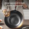 SUPOR 30cm Healthy Uncoated Refined Iron Wok