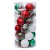 ABMH-30PCS Christmas Decorations 6Cm Transparent Ball Christmas Ball Set Christmas Tree Pendant