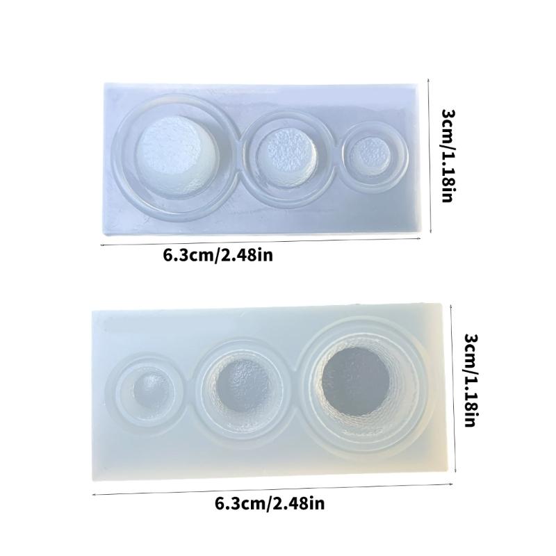 2 Pieces Food Safe Ice Cream Container Mould Flexible Crafting Supplies for Projects Supplies
