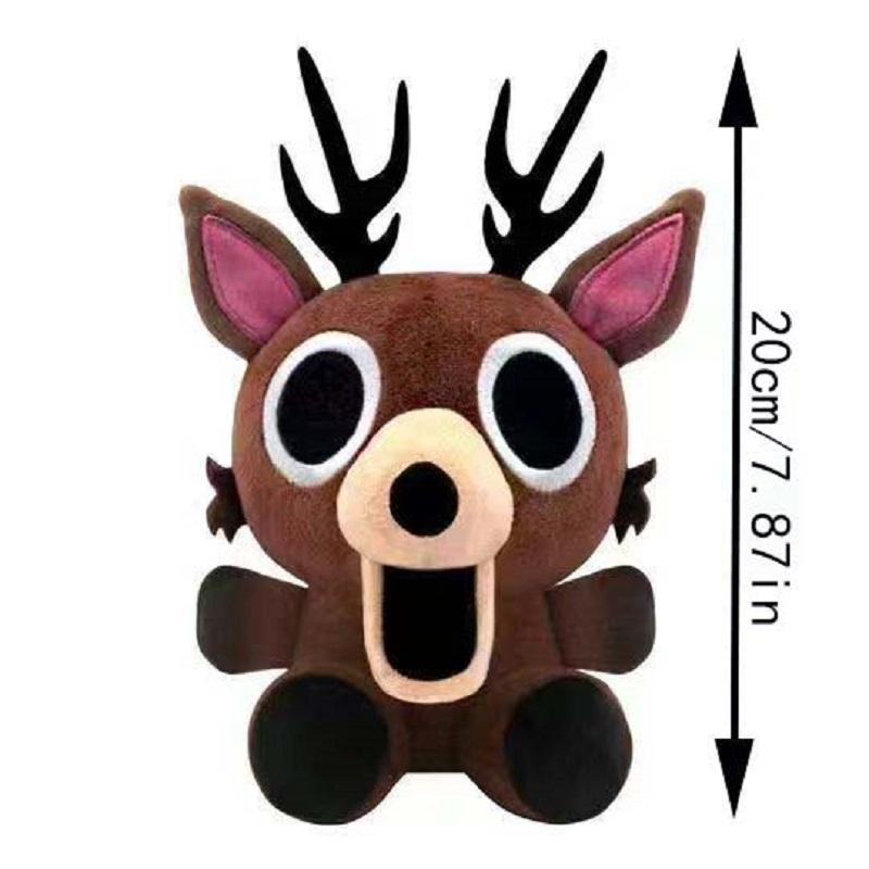 Cute Baby Deer Plush Toy From 99 Nights In The Forest Soft Anime Doll Funny Game Merchandise Christmas Gift коричневый
