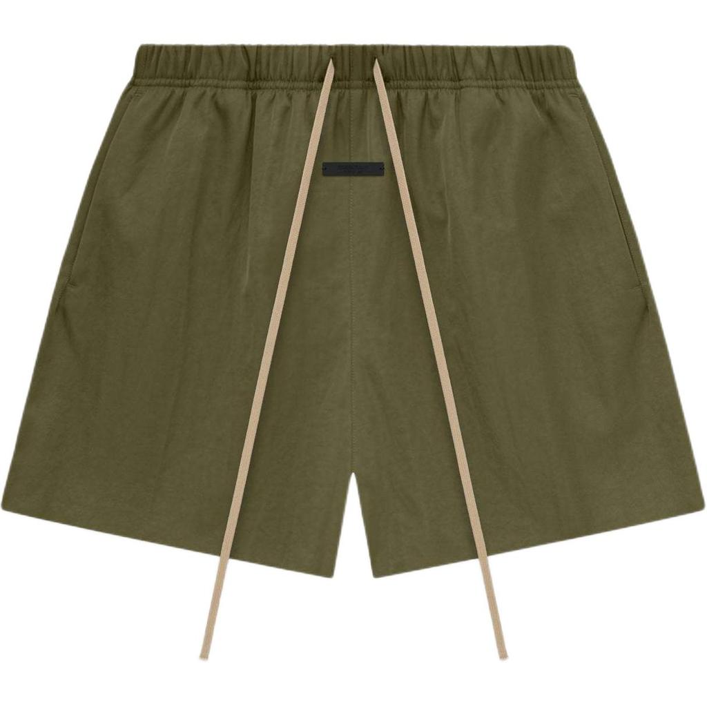 Fear of God Essentials Textured Nylon Soccer Short Olive Men Bottoms Green 160BT244445F