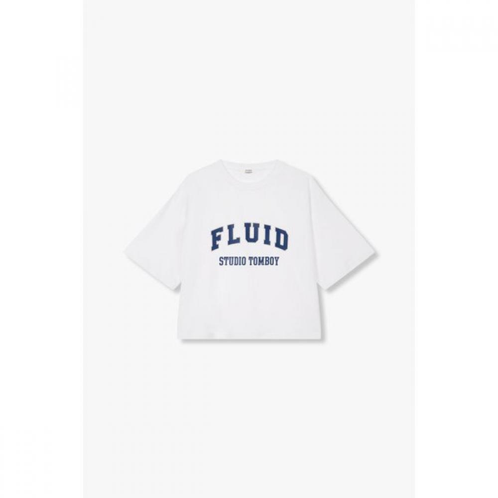 

STudio Tomboy Fluid Crop T shirT 9175222987ar 9175322987 01 (white)/One size