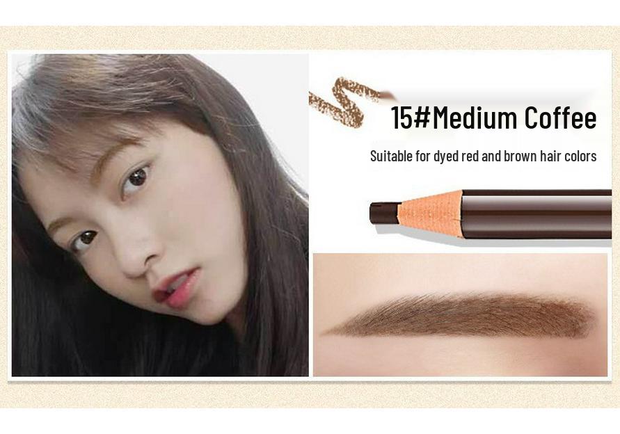 Hens 1818 Waterproof Smudge-Proof Eyebrow Pencil with Pull-String