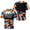 T-shirt da uomo stampata in 3D per sport all'aperto e fitness, traspirante, ad asciugatura rapida, manica corta, girocollo, pullover, top casual