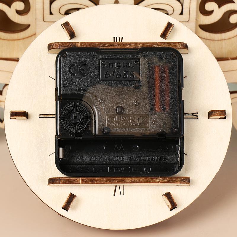 Handcrafted Wooden Clock Tower 3D Puzzle: Creative Educational Toy and Indoor Decoration for Children