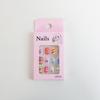 Snowflake Snowman Children Christmas False Nails Bunny Flower Bowknot Kids Cartoon Fake Nails Full Cover Nail Tips Nail Supplies