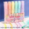 Large-Capacity Macaron Highlighter Set: 6-Color Student DIY Graffiti & Journal Pens