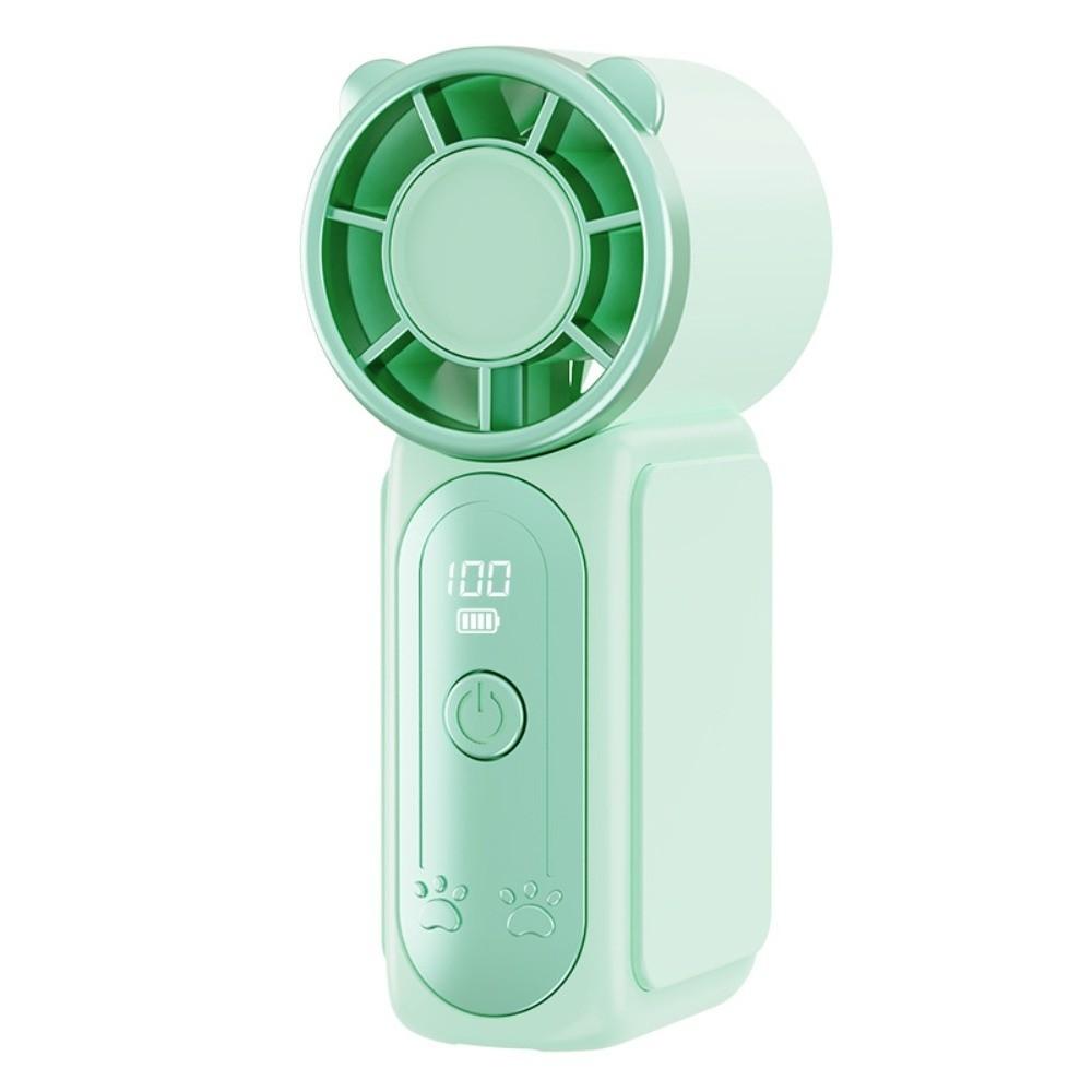 Portable Digital Display Ultra Mini Fan Small Pocket Size USB Rechargeable Portable Hand Fan Low Noise Handheld Fan Travel