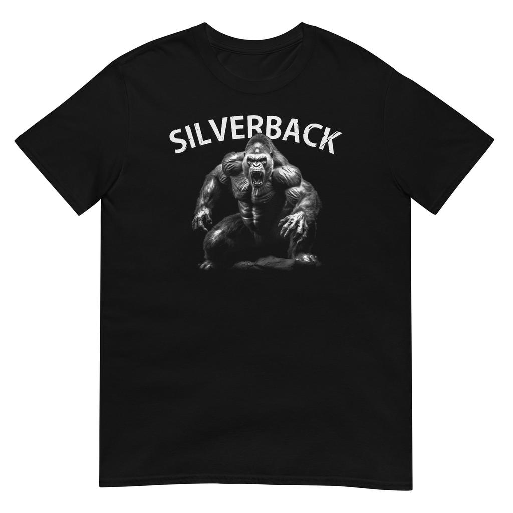 Gorilla Silberrücken T-Shirt Silberrücken Dschungelkönig Design Unisex T-Shirt