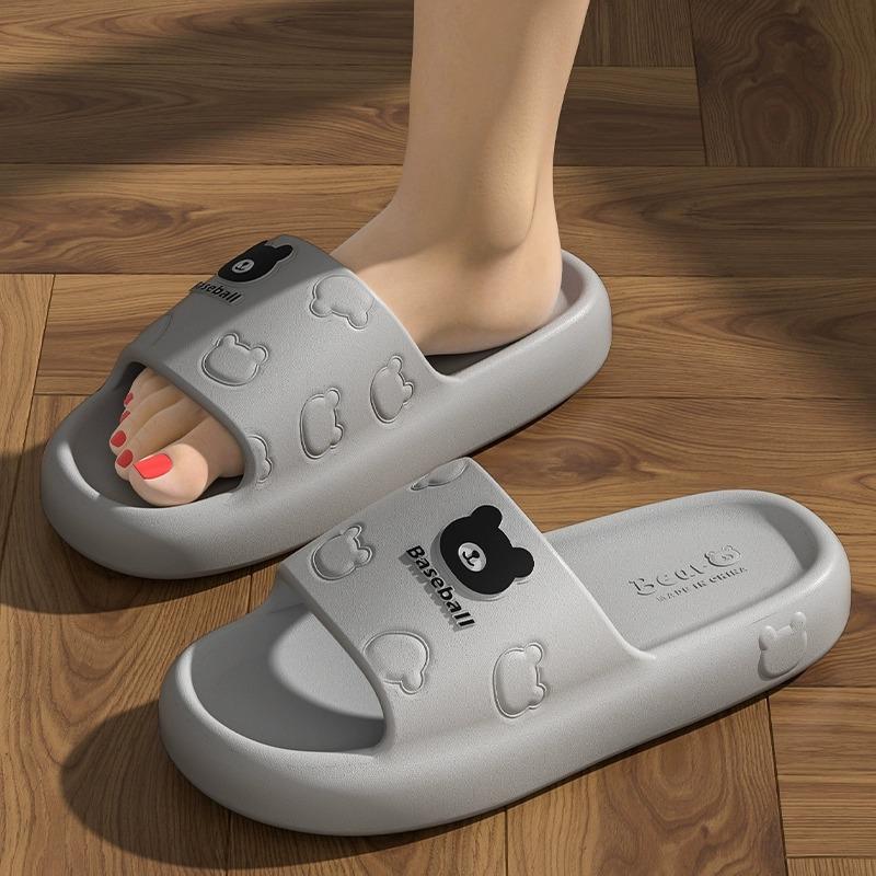 New Eva Cool Slippers Men's Thick Bottom Wear-resistant Bathroom Home Home Outdoor Couple Slippers Summer