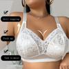 Big Chest Small Fashionable Shiny Pattern Pure Desire Underwear Lace Fat Girl Large Size Bra