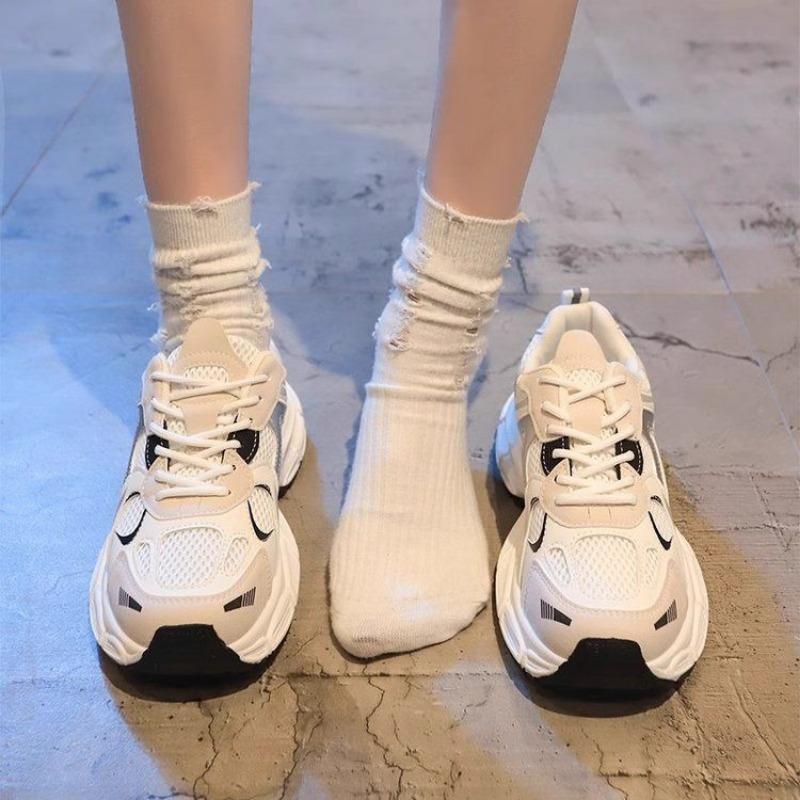 Platform casual sports shoes women's autumn breathable summer new dad shoes versatile running shoes