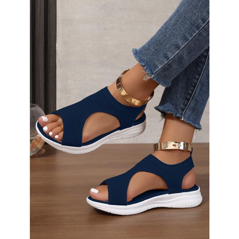 New Fashionable Large-sized Fish-mouth Flip-flops for Women with Open-toe Shoes, Versatile Sandals