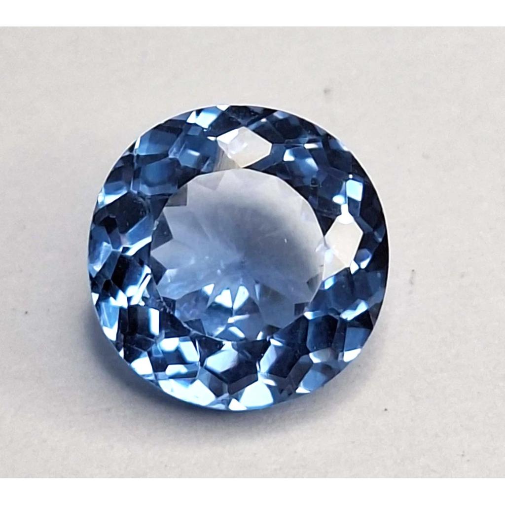 Natural Aquamarine Sky Blue 6-8 Ct Round Cut Certified Beautiful Loose Gemstone
