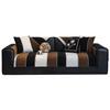 Striped Sofa Cushion, Universal In All Seasons, Non-Slip And Dirt-Resistant Seat Cushion  New Leather Sofa Cover Cover Cloth Towel